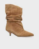 Bibi Lou - Drape Suede Booties 40 - Cuero Tan - Afbeelding 2