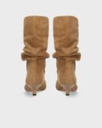 Bibi Lou - Drape Suede Booties 40 - Cuero Tan - Afbeelding 4