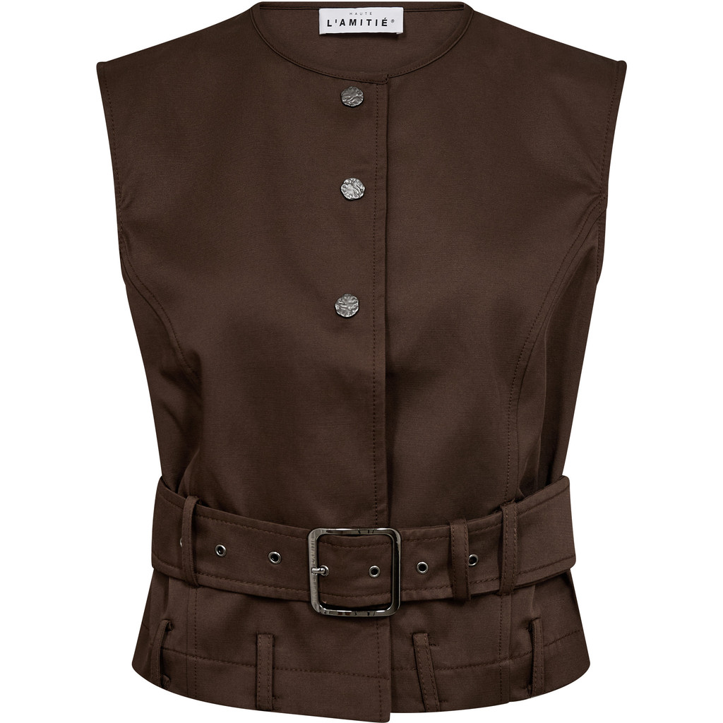 HL10835_Mocca_1 Rabi Belt Vest - Mocca - Afbeelding 1
