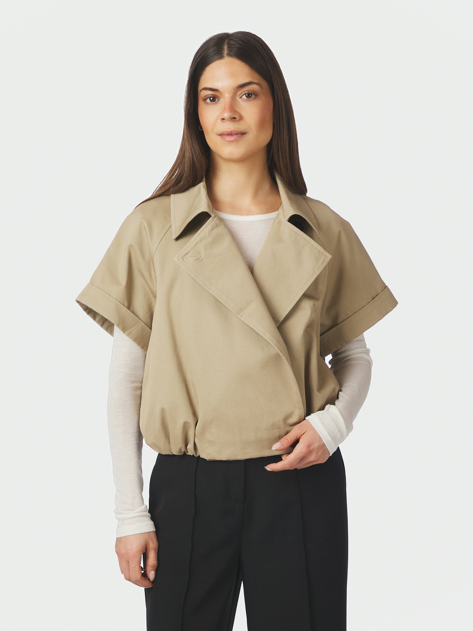 Lisha 169835_214_2 Lisha Trench Vest - Taupe - Afbeelding 1