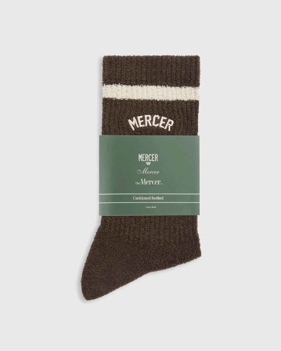 MEAC263005_800_2_woolsocks_brown.jpg The Mercer Soft Socks - Brown - Afbeelding 1