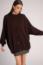 Arran Cardigan - Chocolate - Afbeelding 2