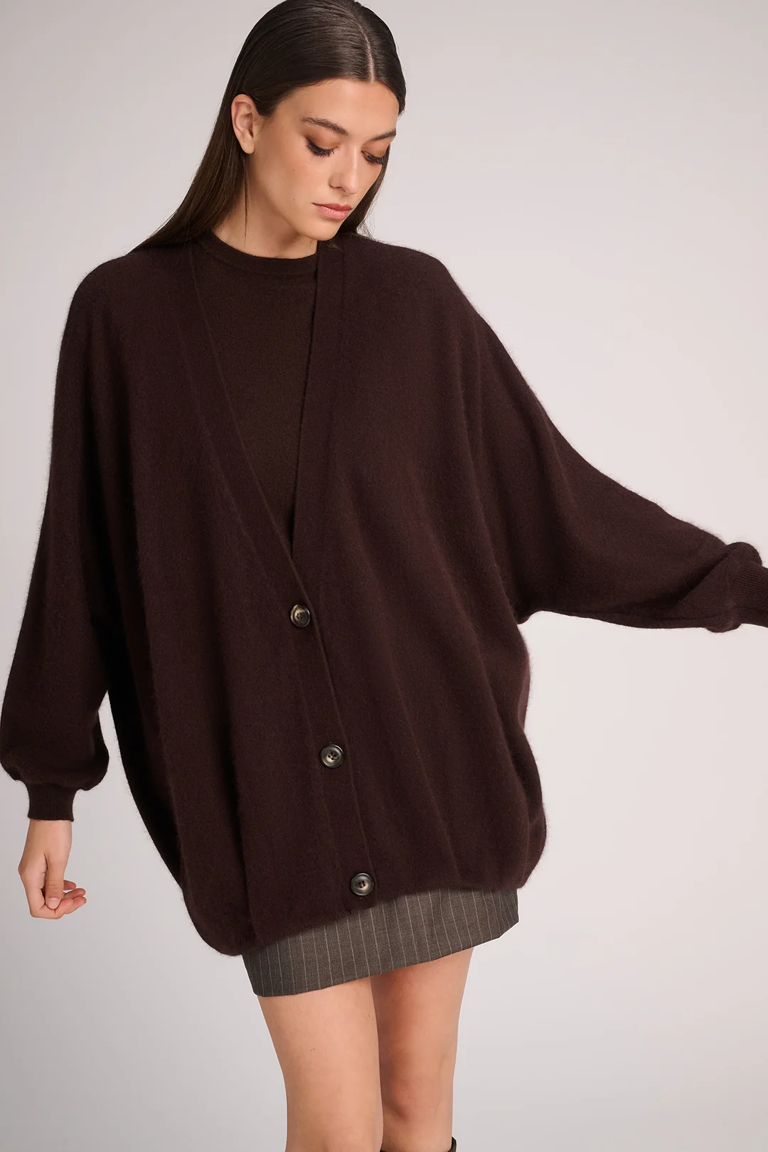 Arran Cardigan - Chocolate - Afbeelding 2