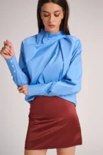 Vancouver Blouse - Azur Blue - Afbeelding 2