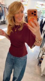 Miriel Drape Blouse - Plum