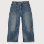 Cargo Hisako Jeans - Mid Blue