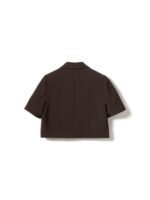 N-Leanne SS Cropt Blazer - Chocolate - Afbeelding 2