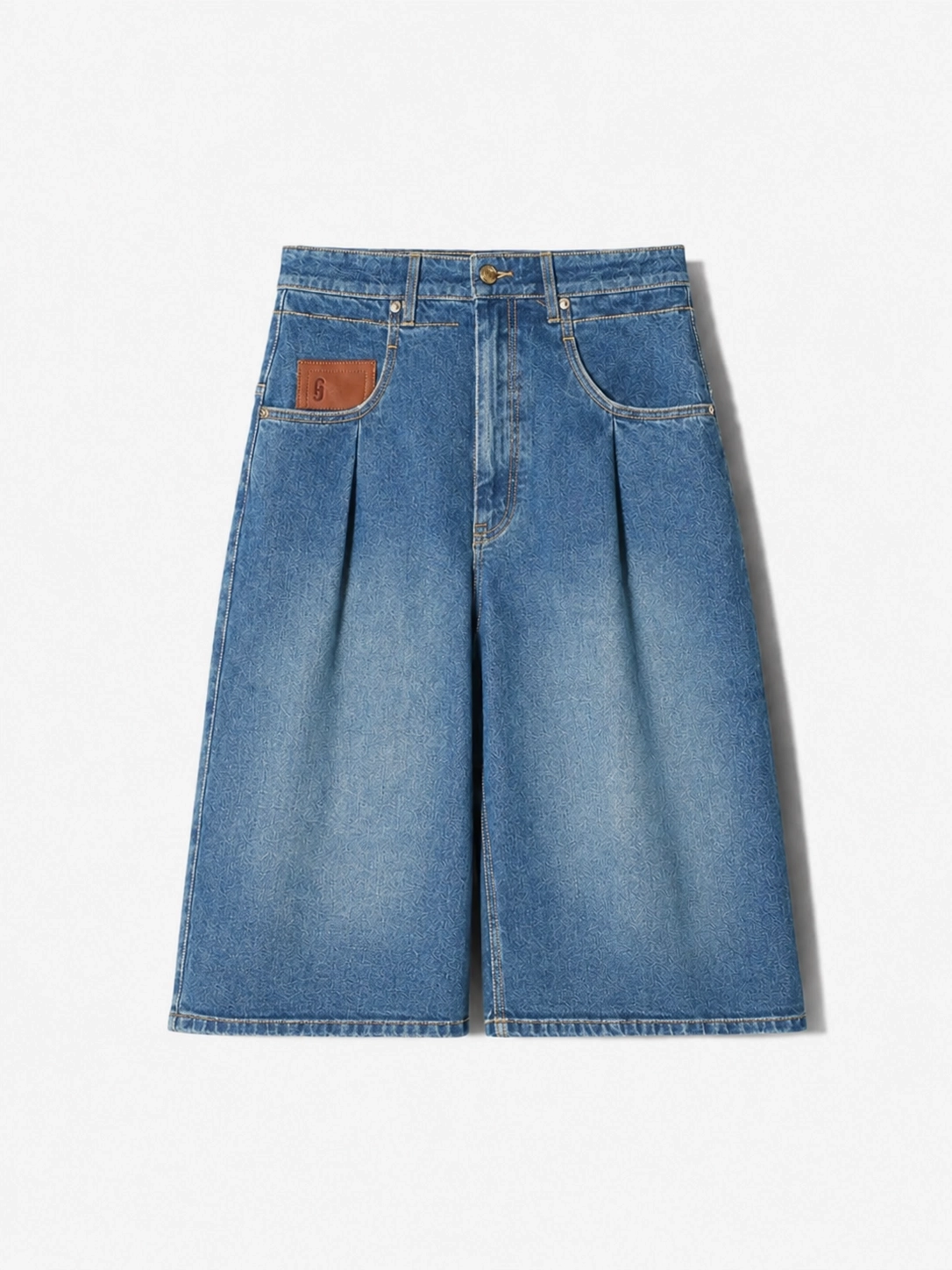 jeans-short-dames-stretch-denim-bryce-blauw-258 Bryce Jeans Short - Blue 258 - Afbeelding 1