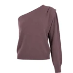 Milan One Shoulder Pull - Grape