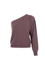 Milan One Shoulder Pull - Grape