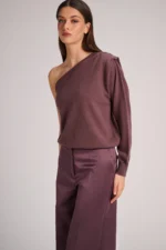 Milan One Shoulder Pull - Grape - Afbeelding 2