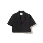 N-Leanne SS Cropt Blazer - Black