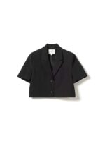 N-Leanne SS Cropt Blazer - Black