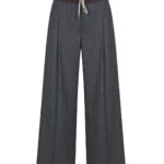 Valley Pinstripe Trousers - Dark grey