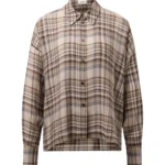 Cloelia Blouse - Check Brown