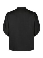 Anelle Heavy Sateen Blouse - Black - Afbeelding 3