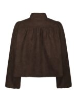 Tirsa Faux Suede Jacket - Dark Brown - Afbeelding 2