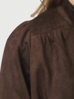 Tirsa Faux Suede Jacket - Dark Brown - Afbeelding 3