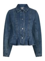 Rivora Denim Peplum Jacket - Blue