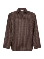 Anella Check Shirt - Plum/Chocolate