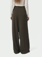 Eddina Woven Pants - Dark Brown - Afbeelding 4