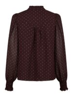Astrida Dotted Blouse - Burgundy - Afbeelding 2