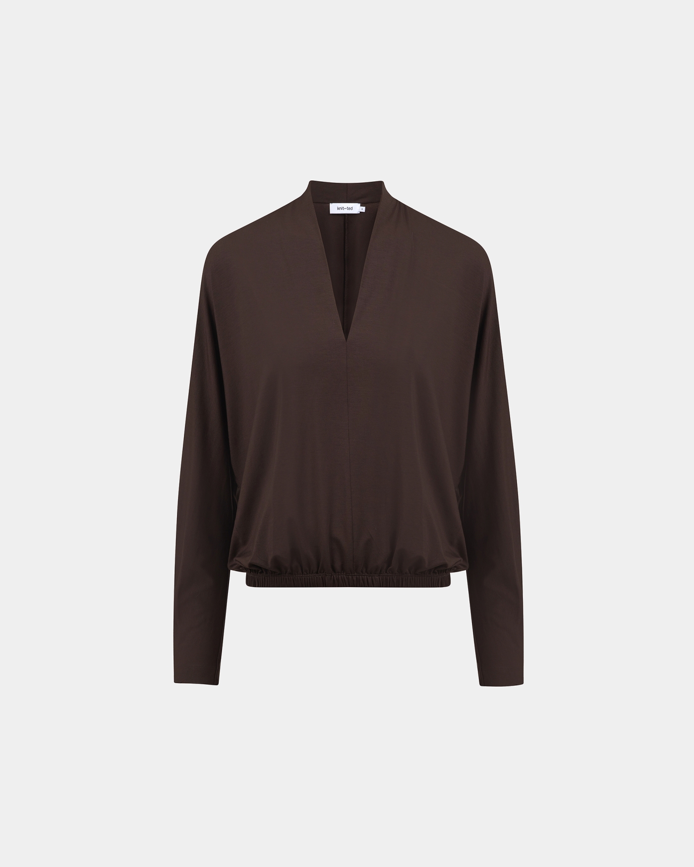 262P123_202_1000_890 Bobbie Top - Choco - Afbeelding 1