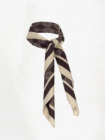 Monogram Printed Scarf - Dark Plum