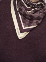 Monogram Printed Scarf - Dark Plum - Afbeelding 2