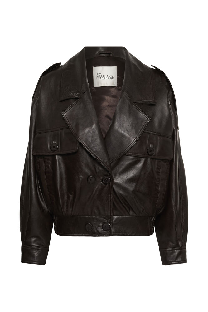 3915_b4e0c86e-664f-4f74-bb84-8906780648d9 JackieMW Leather Jacket - Delicioso / Brown - Afbeelding 1