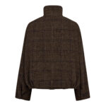 OlvaCC Check Balloon Jacket - Dark Brown - Afbeelding 2