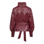GittCC Funnel Neck Blouse - Berry Red - Afbeelding 2