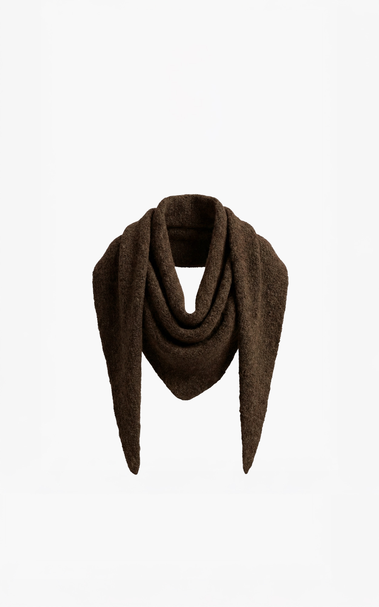 971-209-4236 Luzern W6 Scarf - Brown/Marine Melange - Afbeelding 1