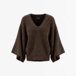 Clippo W6 Knitted Sweater - Brown/Marine Melange