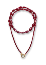 Funky Burgundy long necklace
