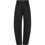 Flip Waist Rivet Tall Jeans - Black