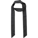 Rhomb Tie Scarf - Black