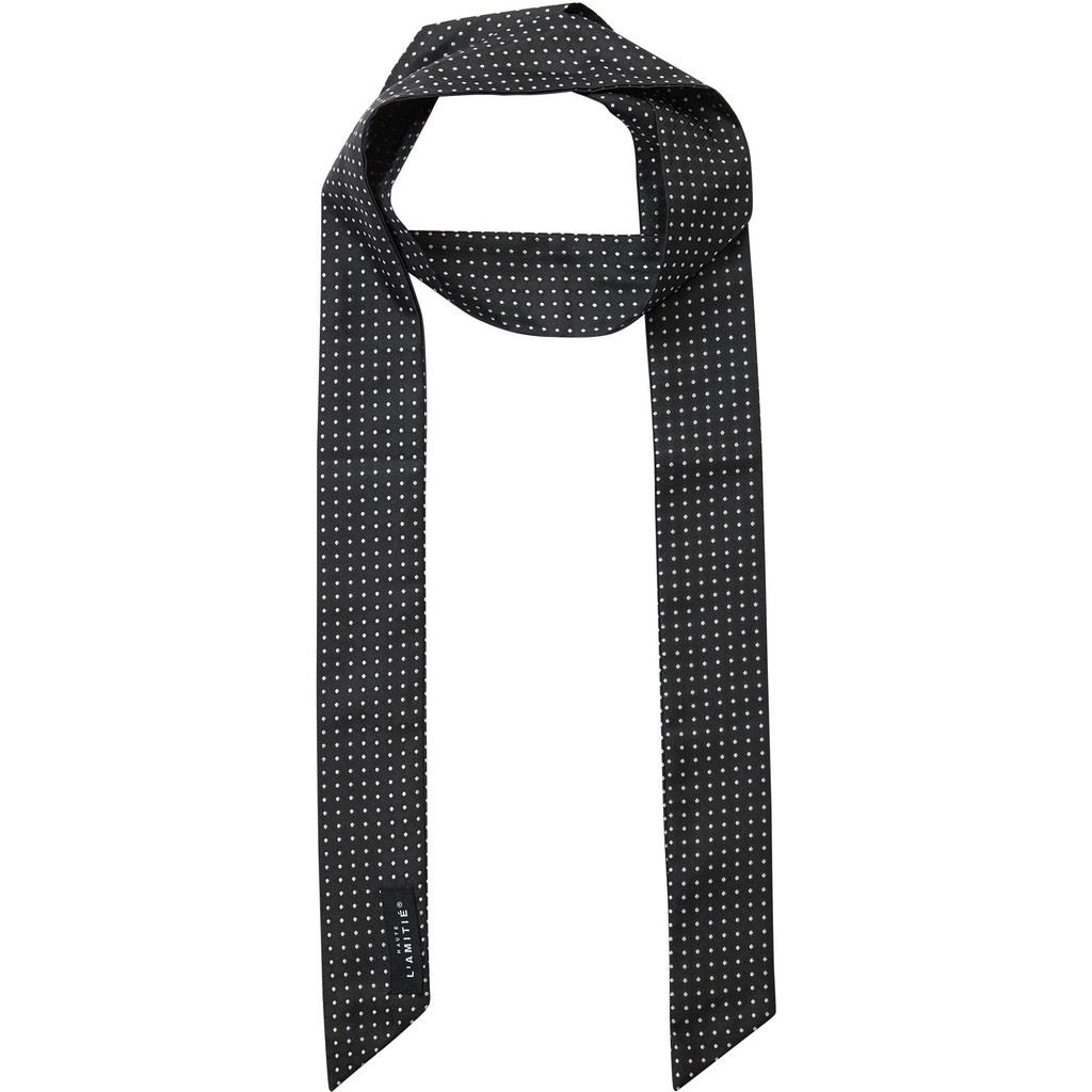 HL10913_Black_1 Rhomb Tie Scarf - Black - Afbeelding 1