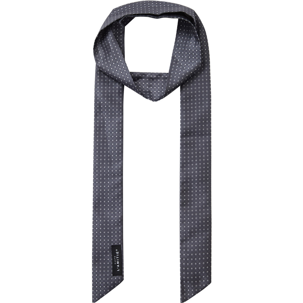 HL10913_Grey_1 Rhomb Tie Scarf - Grey - Afbeelding 1
