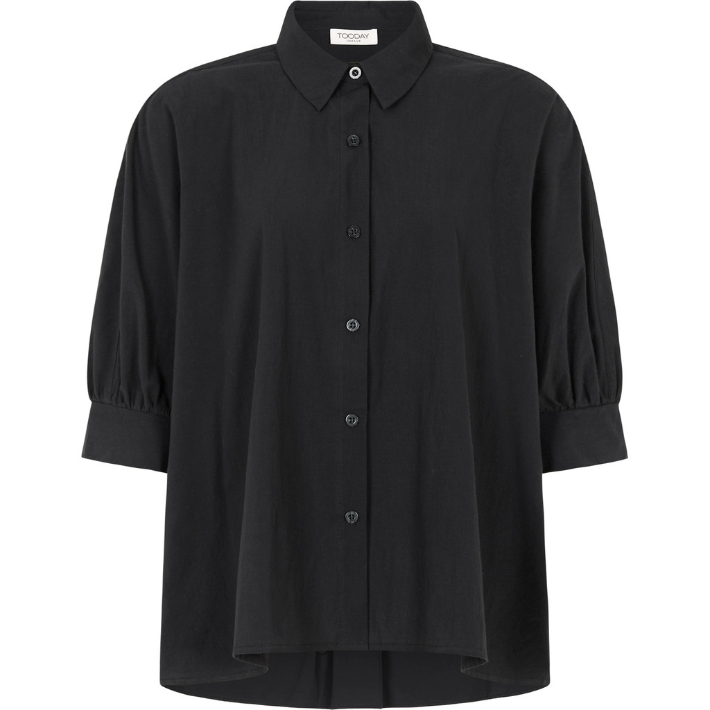 TD126-144_001_4 TDAnabel Oversize Shirt - Black - Afbeelding 1