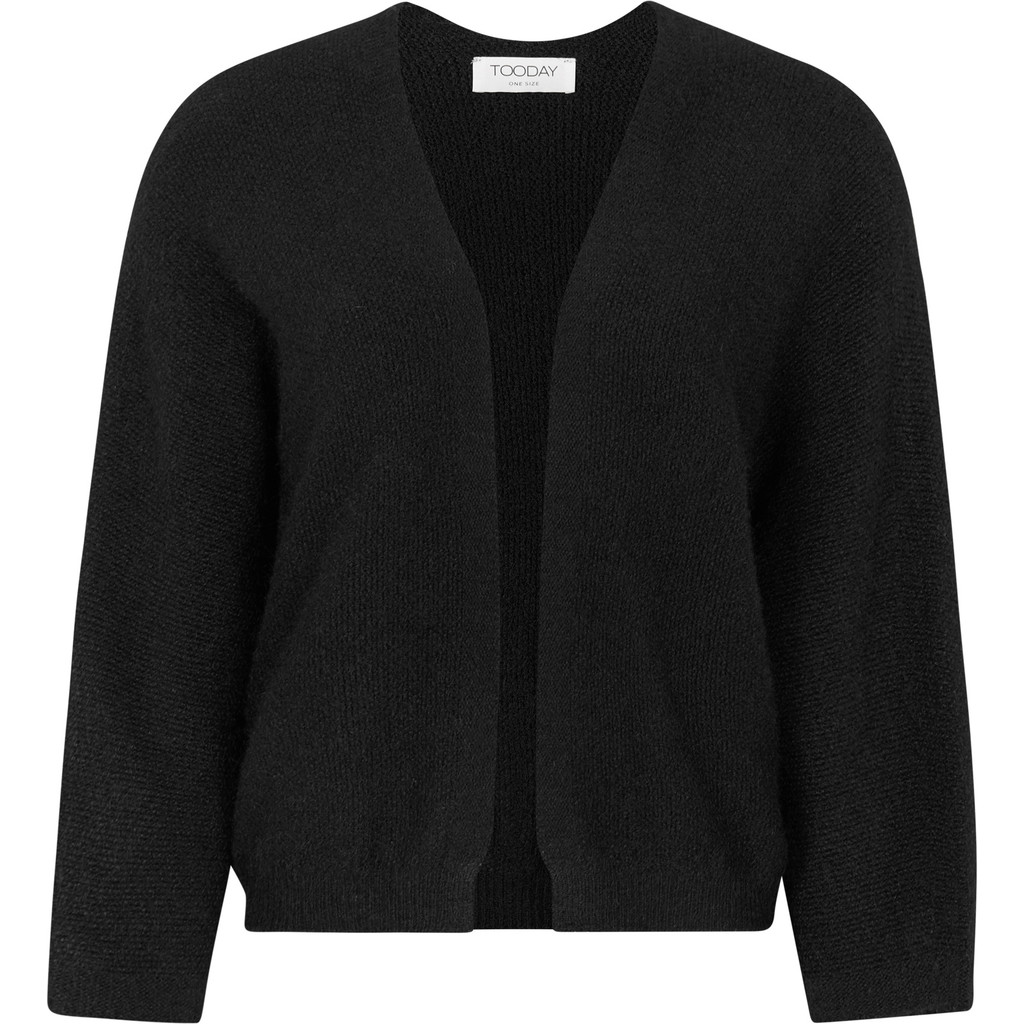 TD126-171_001_4 TDBea Knit Cardigan - Black - Afbeelding 1
