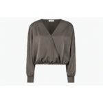 TDAya LS V-Neck Top - Stone Brown
