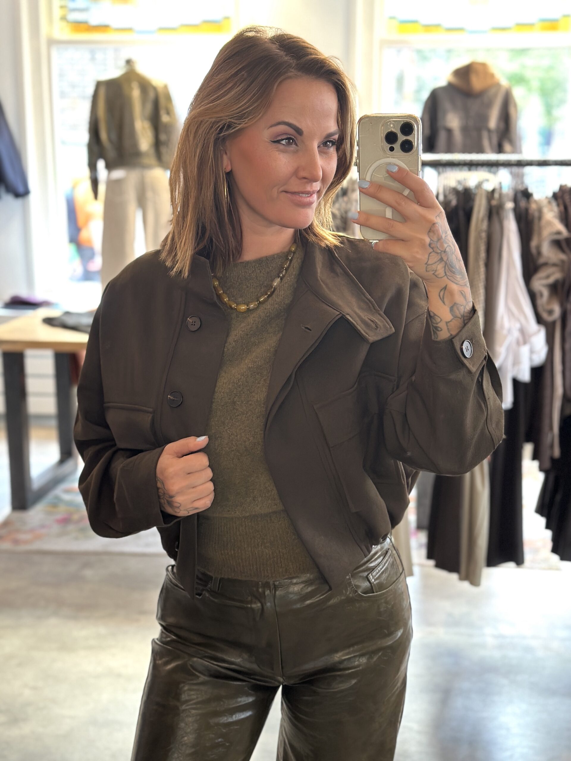 img_3272 Dona Jacket - Kaki - Afbeelding 1