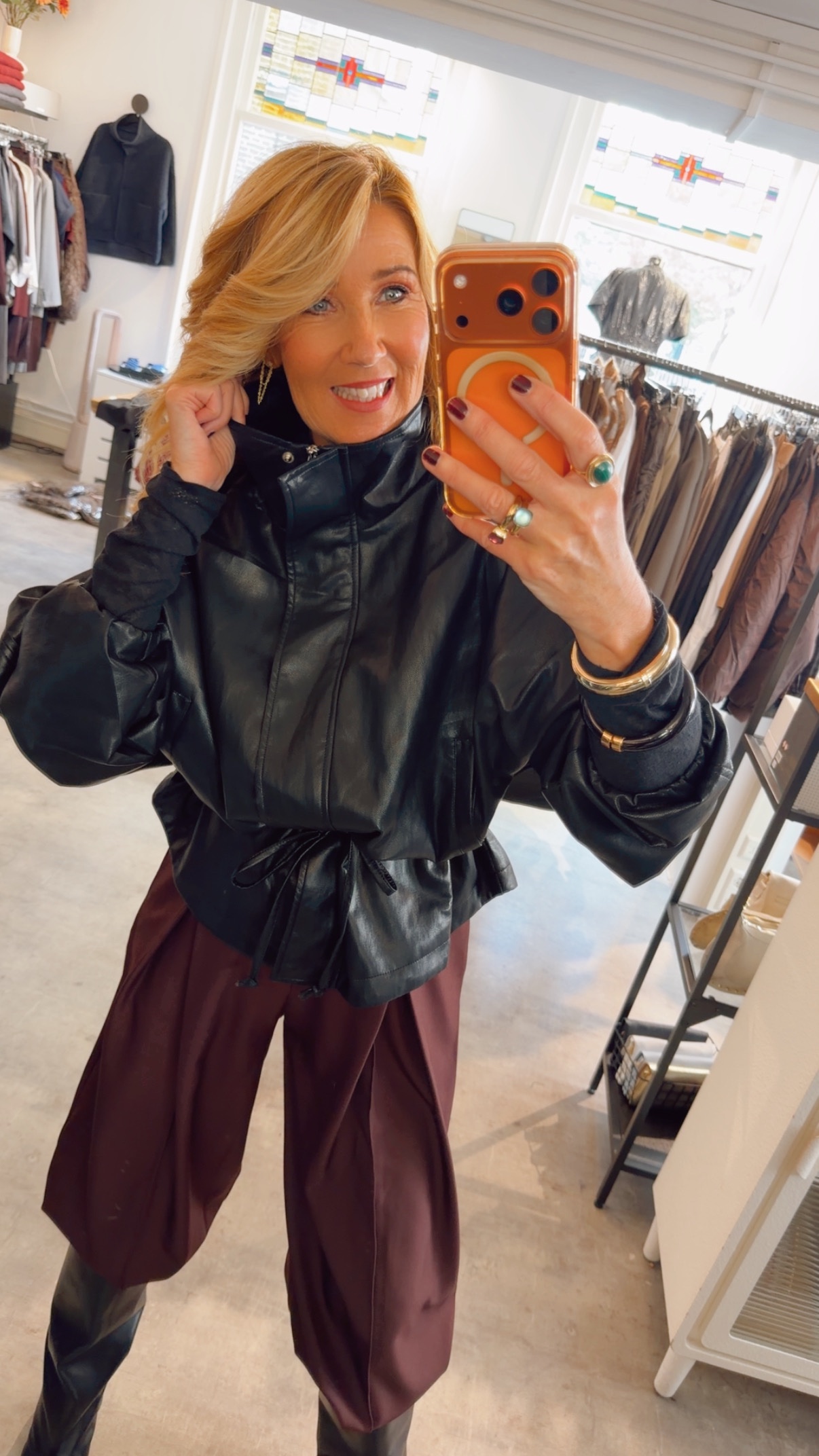 eid517730056194021cameraposition1-540 Ryder Faux Leather jacket - Black - Afbeelding 1