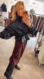 Ryder Faux Leather jacket - Black - Afbeelding 3
