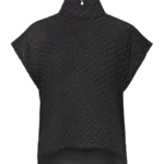 Alaria Mesh Stone Top - Black
