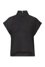 Alaria Mesh Stone Top - Black