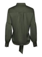 Naja Satin Shirt - Deep Green - Afbeelding 2
