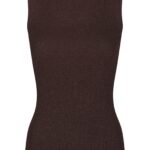 Talia Glitter Knit Top - Burgundy