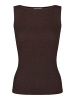 Talia Glitter Knit Top - Burgundy